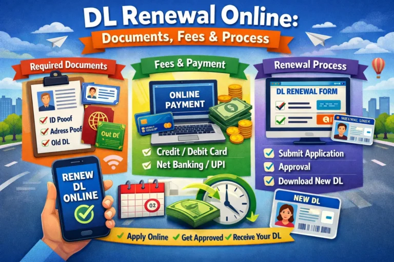 DL Renewal Online: Documents, Fees & Process