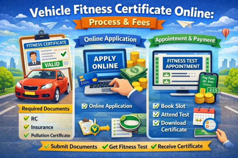 Vehicle Fitness Certificate Online: Process & Fees