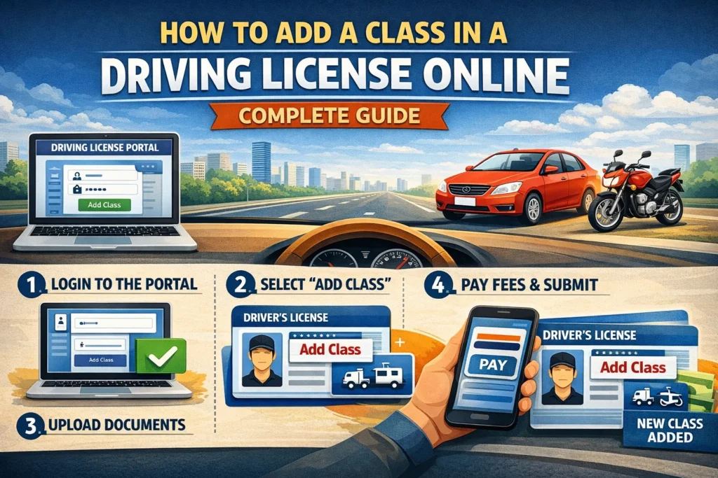 How to Add a Class in a Driving License Online: Complete Guide