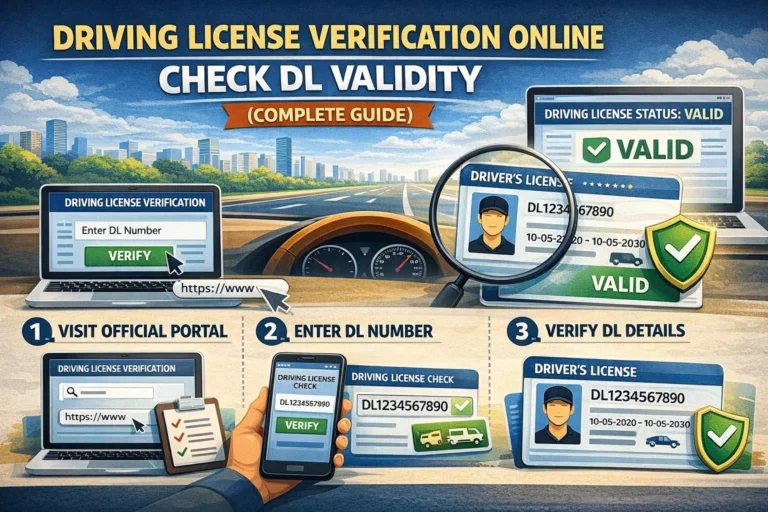 Driving License Verification Online: Check DL Validity (Complete Guide)