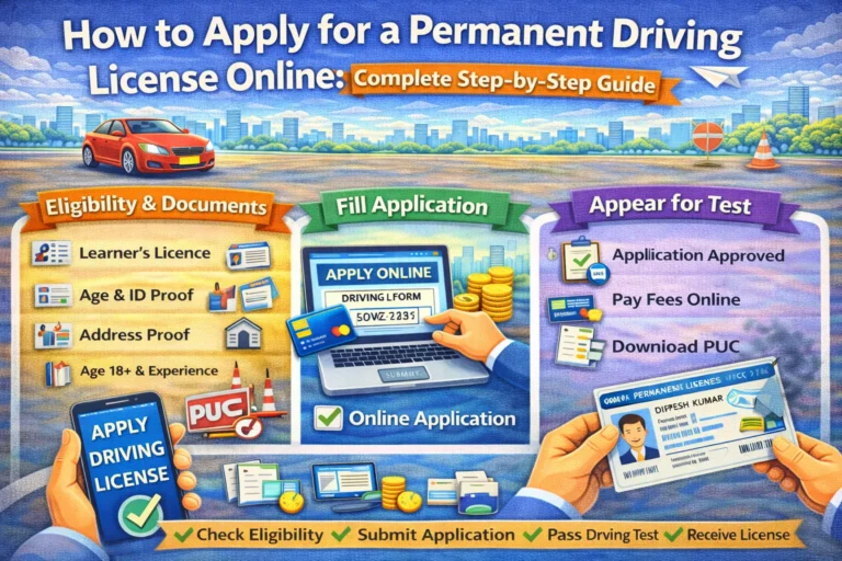 How to Apply for a Permanent Driving License Online: Complete Step-by-Step Guide